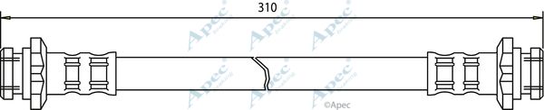 APEC BRAKING Тормозной шланг HOS3286